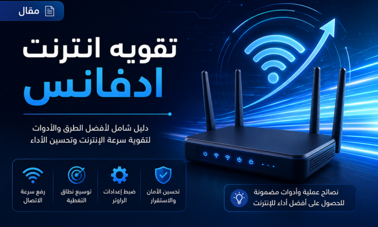 تقويه انترنت ادفانس