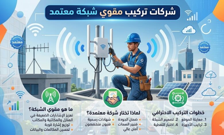 شركات تركيب مقوي شبكة معتمد