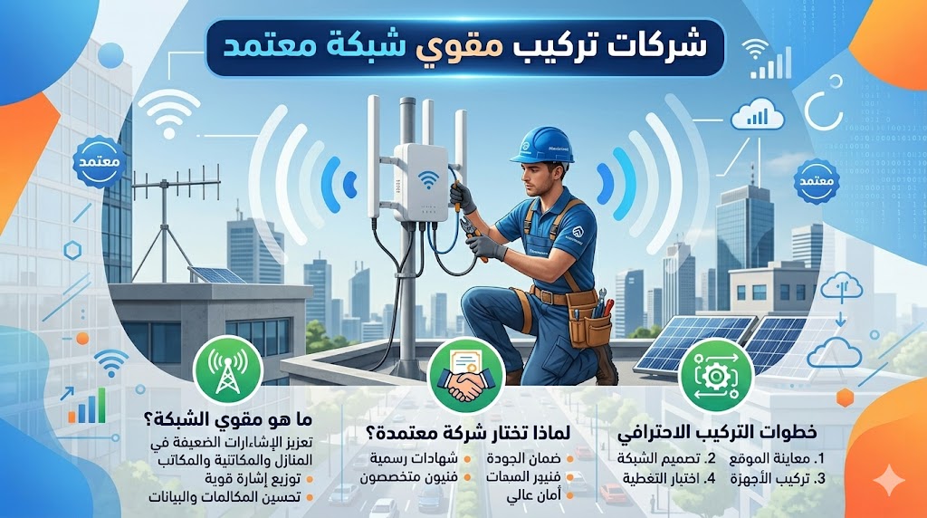 شركات تركيب مقوي شبكة معتمد