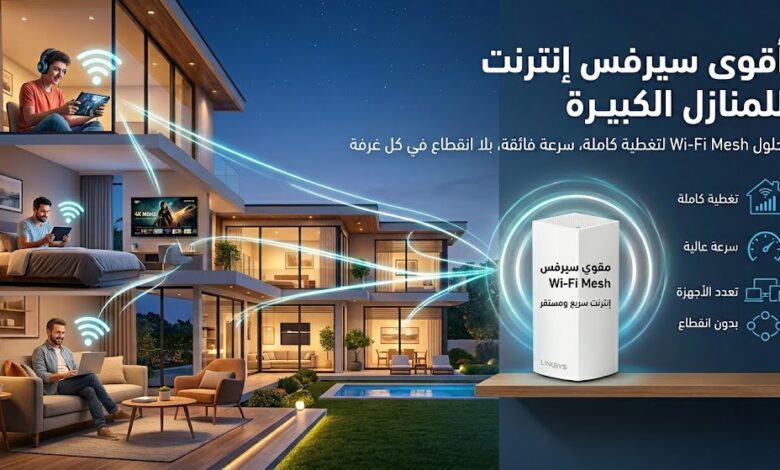 مقوي سيرفس انترنت للمنازل الكبيرة