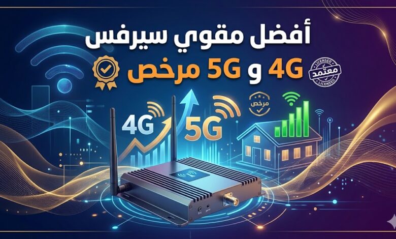أفضل مقوي سيرفس 4G و 5G مرخص