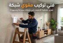 فني تركيب مقوي شبكة
