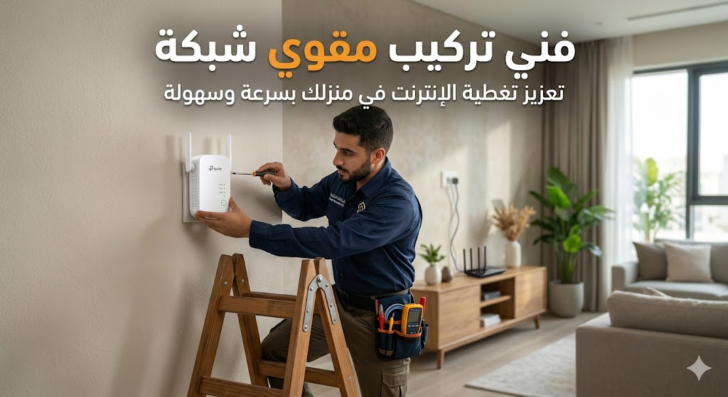 فني تركيب مقوي شبكة