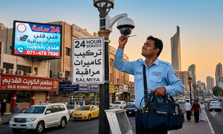 فني كاميرات مراقبة هندي الكويت ٢٤ ساعة