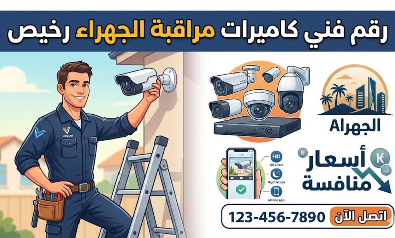 رقم فني كاميرات مراقبة الجهراء رخيص