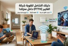 تقوية نت الفايبر داخل البيت