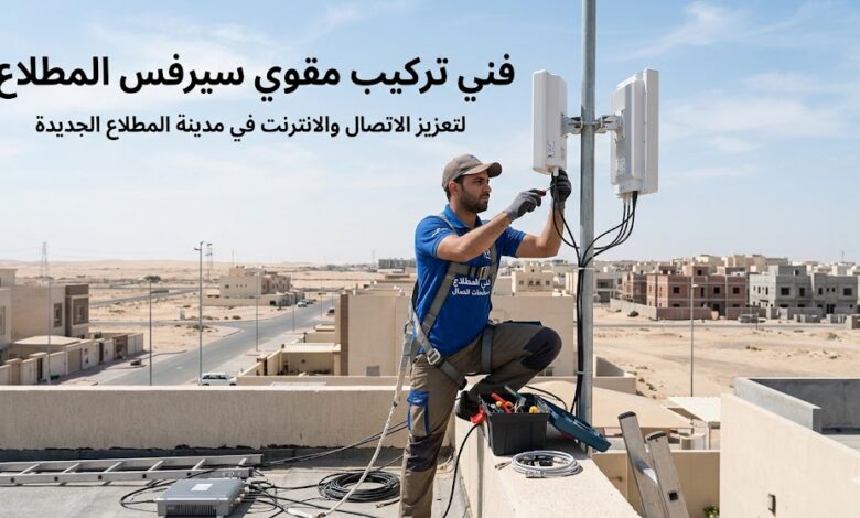 فني تركيب مقوي سيرفس المطلاع