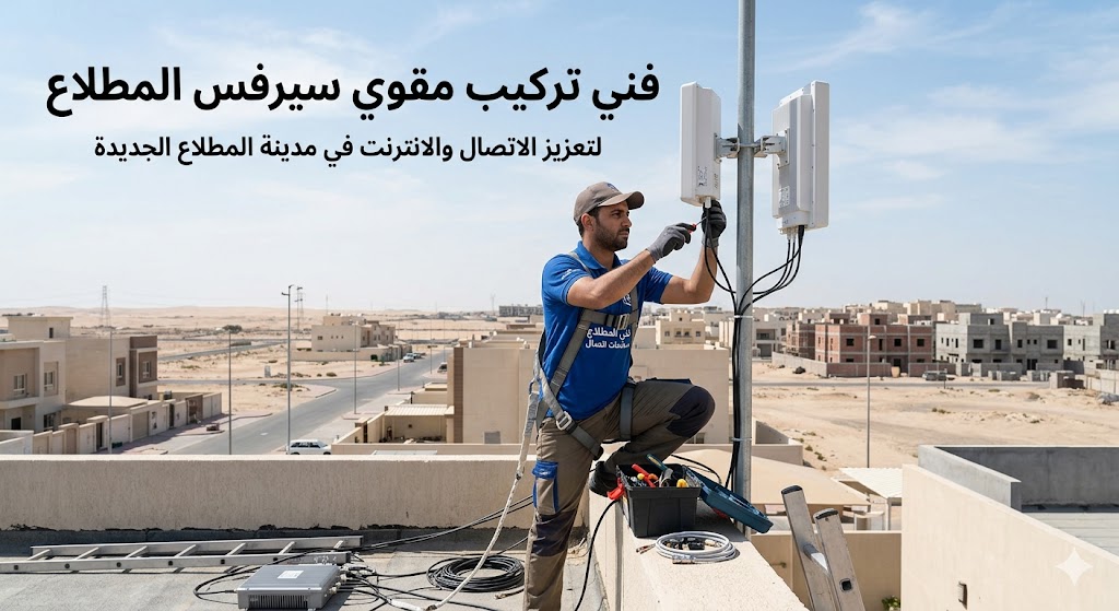 فني تركيب مقوي سيرفس المطلاع