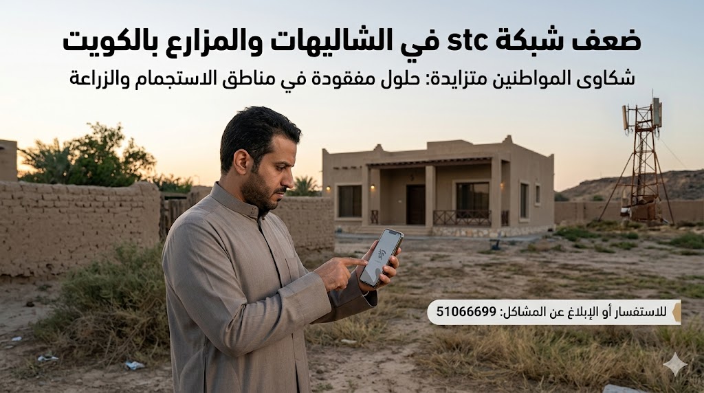ضعف شبكة stc في الشاليهات والمزارع بالكويت